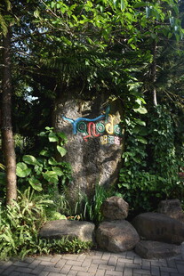 三亚林中多彩标识 绿植环绕