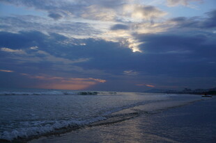 三亚海边黄昏美景