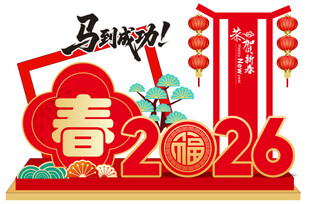 2026马年春节喜庆装饰