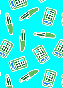 办公用品图案背景