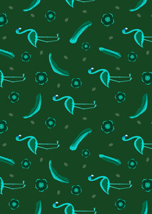 绿色蔬菜图案无缝背景