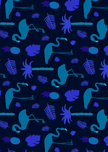 海洋生物图案背景