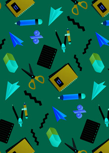 办公工具无缝图案背景
