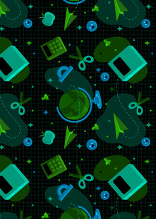 科技风几何图案背景