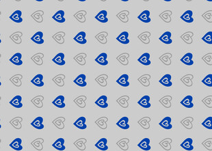 蓝色小鱼图案背景纹理