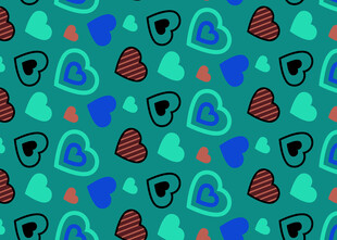 多彩几何图案背景纹理