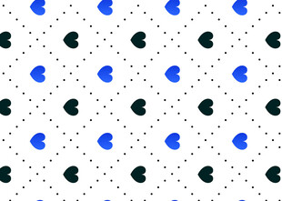 蓝黑波点几何图案背景