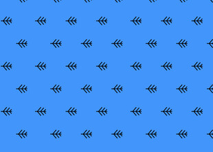 蓝色背景上的黑色图案