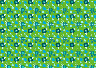 绿色多彩几何图案背景