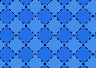 蓝色方格几何图案背景