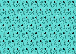 蓝绿色调抽象图案纹理