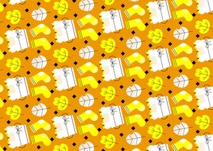 可爱卡通图案背景