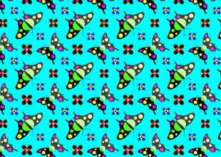 多彩仙人掌图案背景