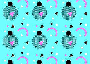 蓝底几何图案背景设计