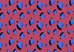 粉色背景蓝色图案纹理