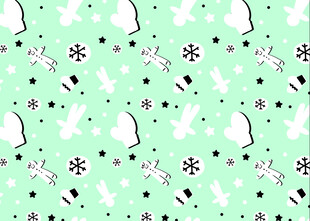 浅绿色圣诞元素图案背景