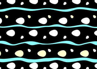 波点条纹几何图案背景