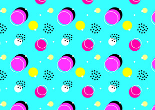 多彩圆点几何图案背景