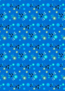 蓝色雪花图案背景纹理