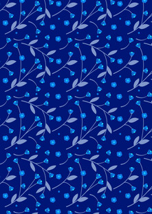 蓝色花卉图案纹理背景