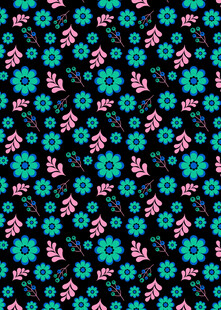 多彩花卉图案背景