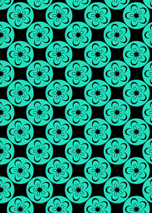 绿色几何图案无缝背景