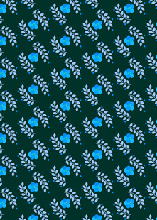 深绿底蓝白图案纹理背景