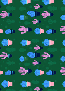 多彩手形图案背景纹理