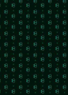 深绿底点缀蓝绿小图案