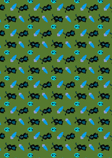 绿色背景汽车图案纹理