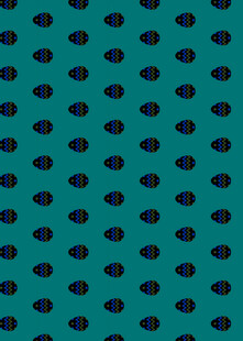 蓝底黑形几何图案纹理