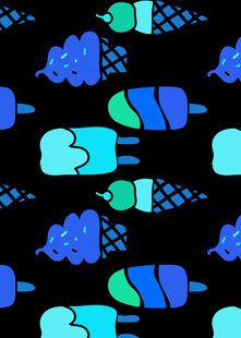 多彩冰淇淋图案背景