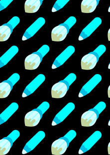 蓝白胶囊排列图案