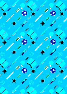 蓝色几何图案无缝背景