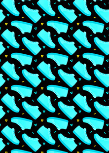 蓝黑几何图案纹理背景