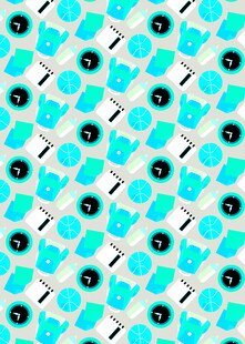 蓝绿色几何图案背景纹理