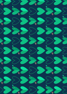 绿色几何图案无缝背景