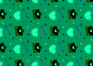 绿色几何图案抽象背景图