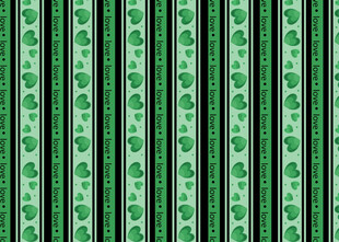 绿色条纹三叶草图案背景