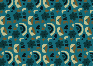 蓝底几何图案装饰纹理