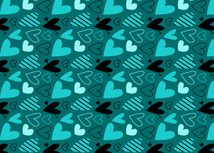 蓝绿几何图案无缝背景