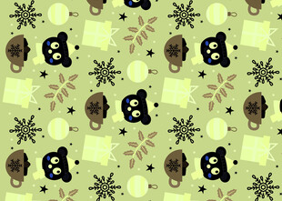 骷髅图案背景纹理设计