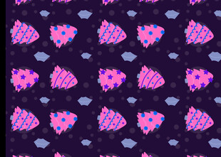 梦幻心形图案背景纹理