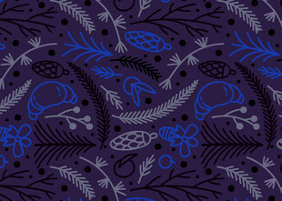 蓝紫色几何花纹图案