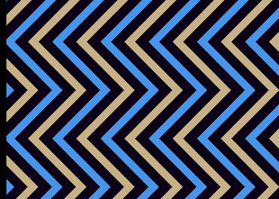 蓝黄相间锯齿形几何图案