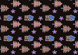 海洋元素无缝图案设计