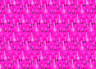 粉色心电图图案背景