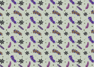 紫色仙人掌图案背景纹理