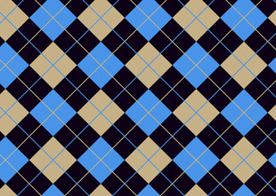 蓝金黑菱形几何图案背景