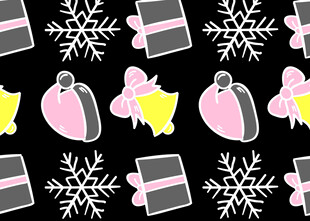 圣诞装饰图案背景图